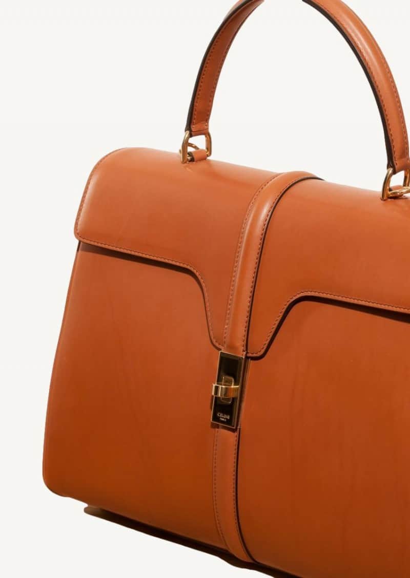 Tan medium 16 bag in natural leather - Celine | Département Féminin