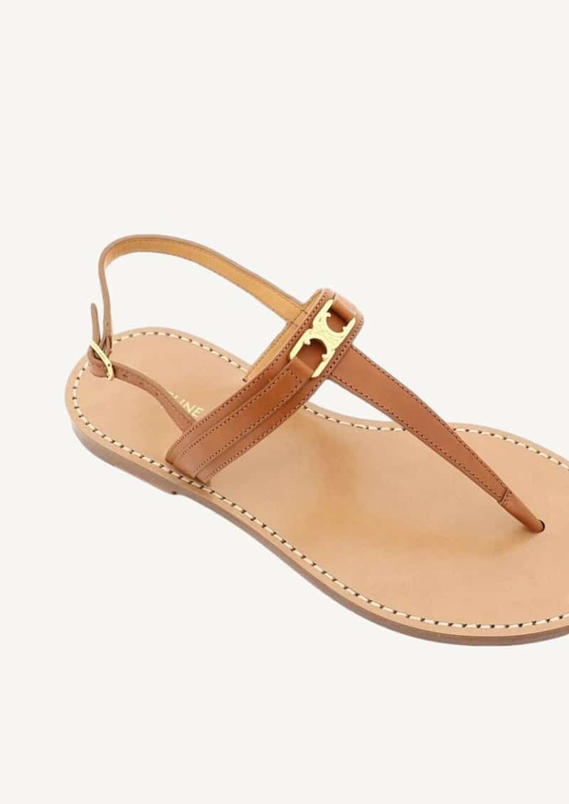 Tan triomphe sandals - Celine | Département Féminin