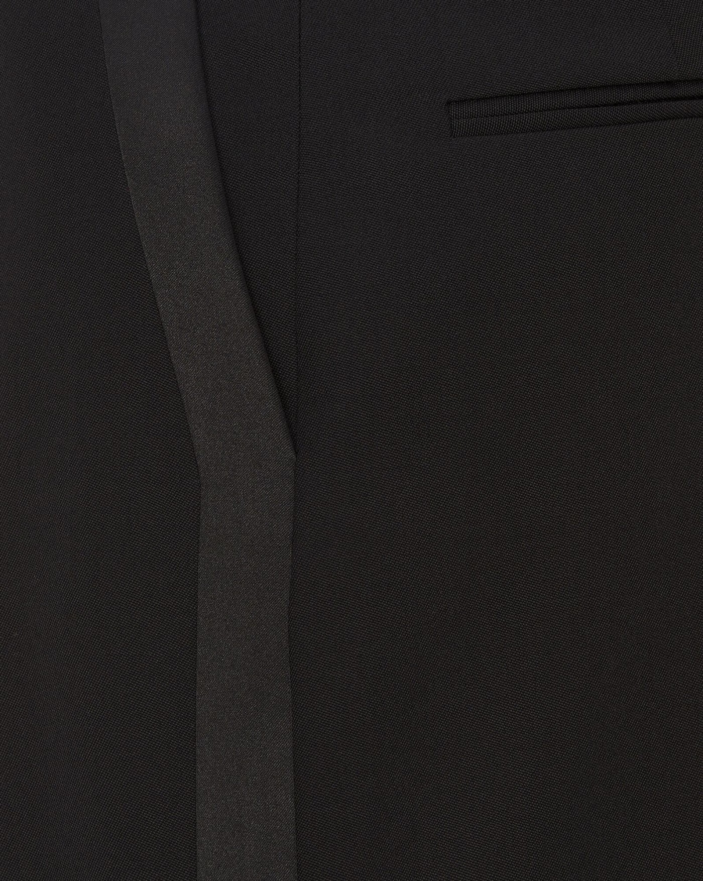 Womens Black Flat Front ComfortWaist Tuxedo Pants with Satin Strip   99tux