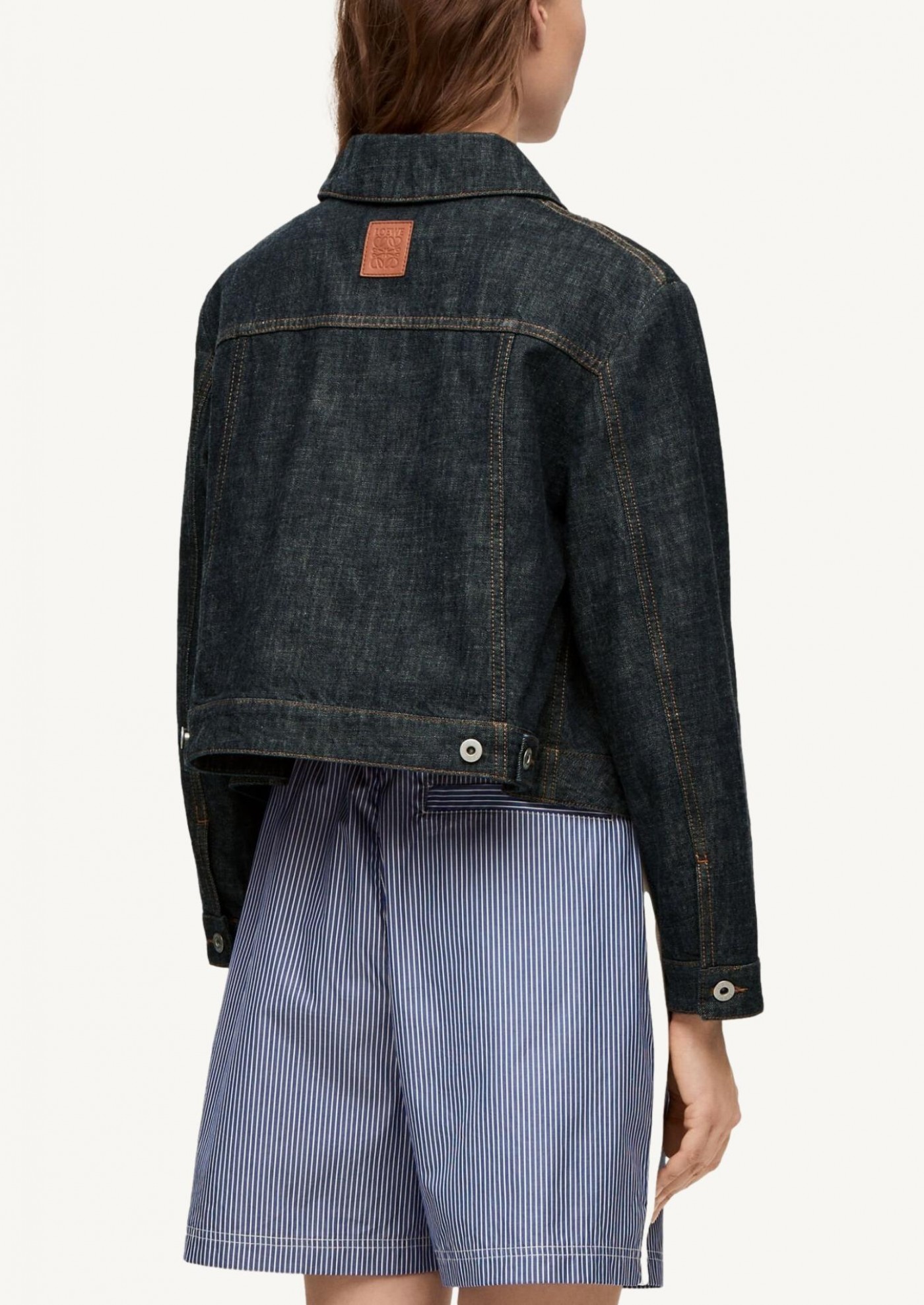 Trapeze jacket in denim - Loewe | Département Féminin