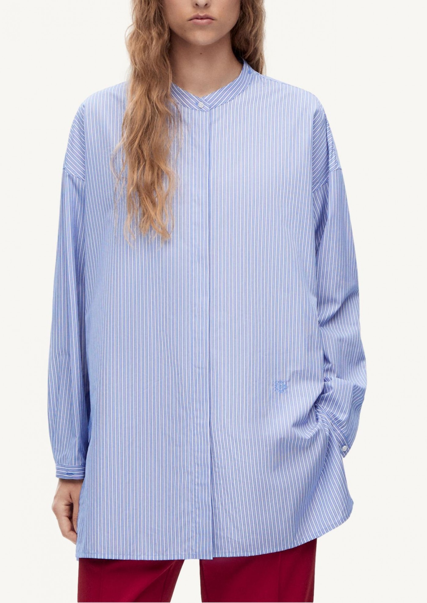 Deconstructed shirt in striped cotton - Loewe