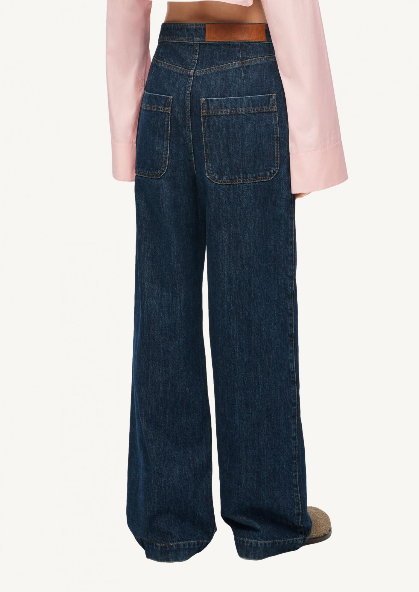 High waisted jeans in denim - Loewe | Département Féminin