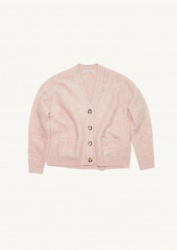 Wool mohair cardigan faded pink - Acne Studios