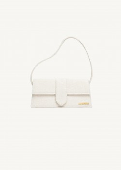 Jacquemus Leather Le Bambino Long Shoulder Bag - White - One Size