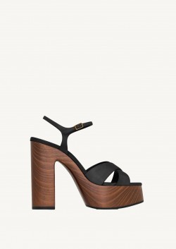 Tribute platform sandals discount in smooth leather