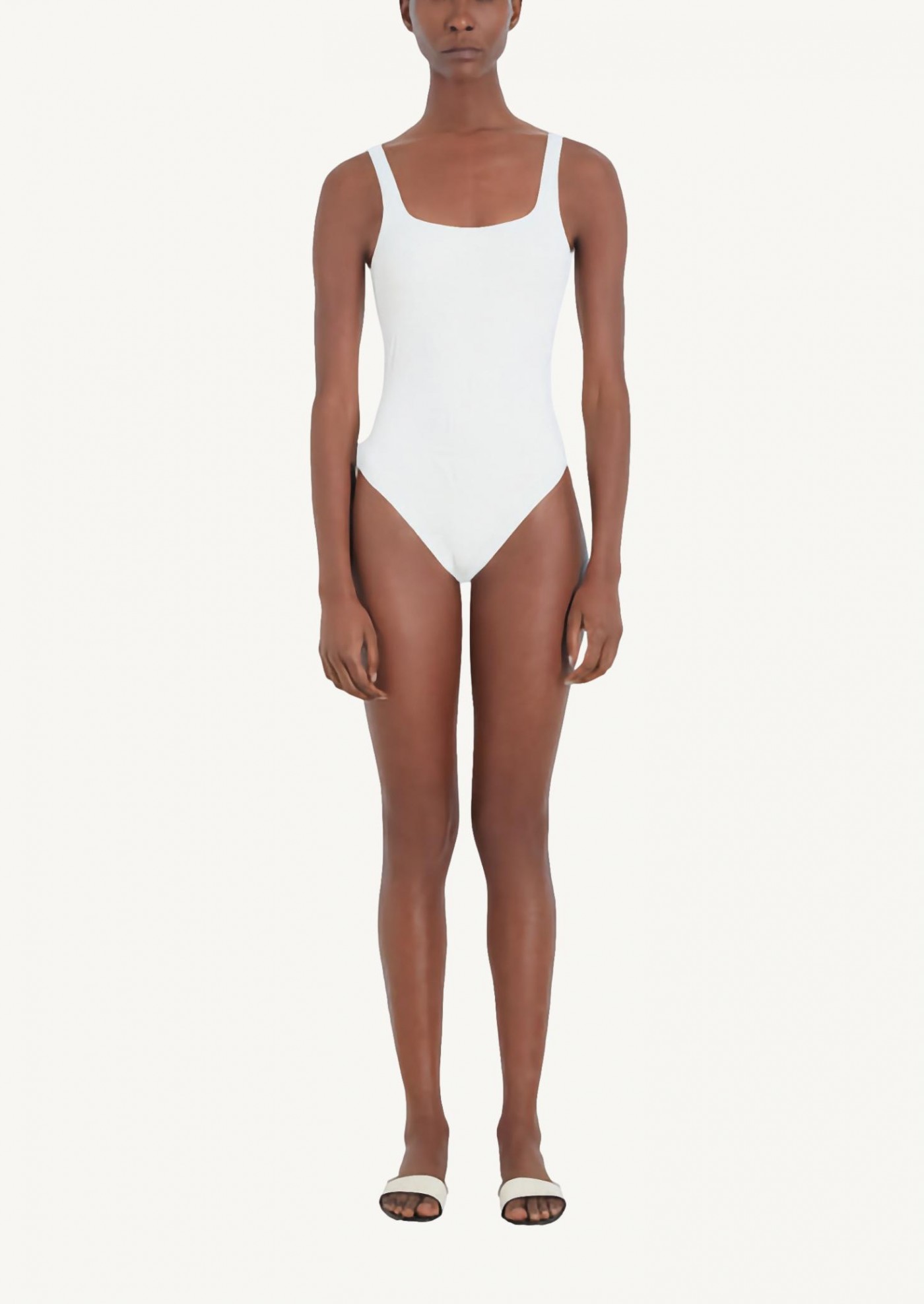 Ivory one-piece swimsuit