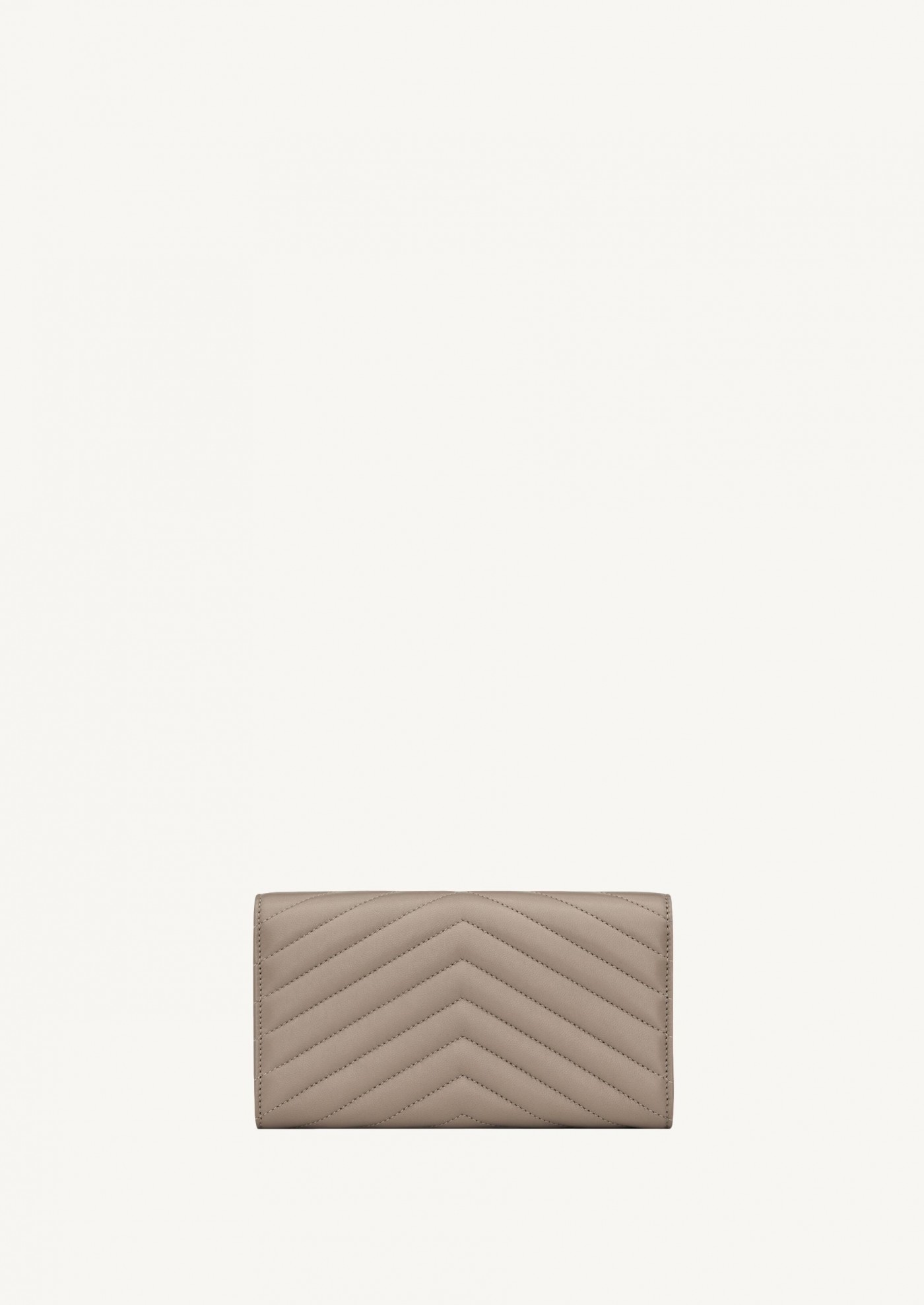 Cassandre quilted large beige wallet