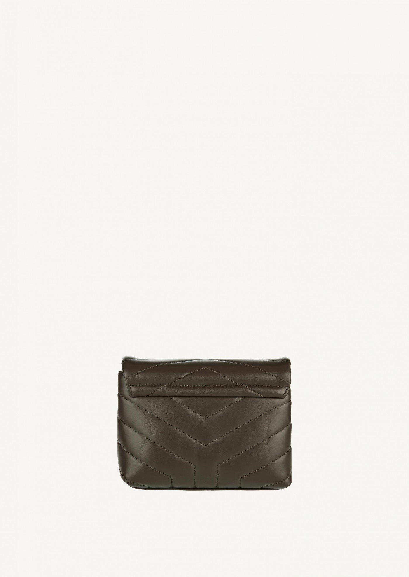 Loulou toy in khaki quilted leather