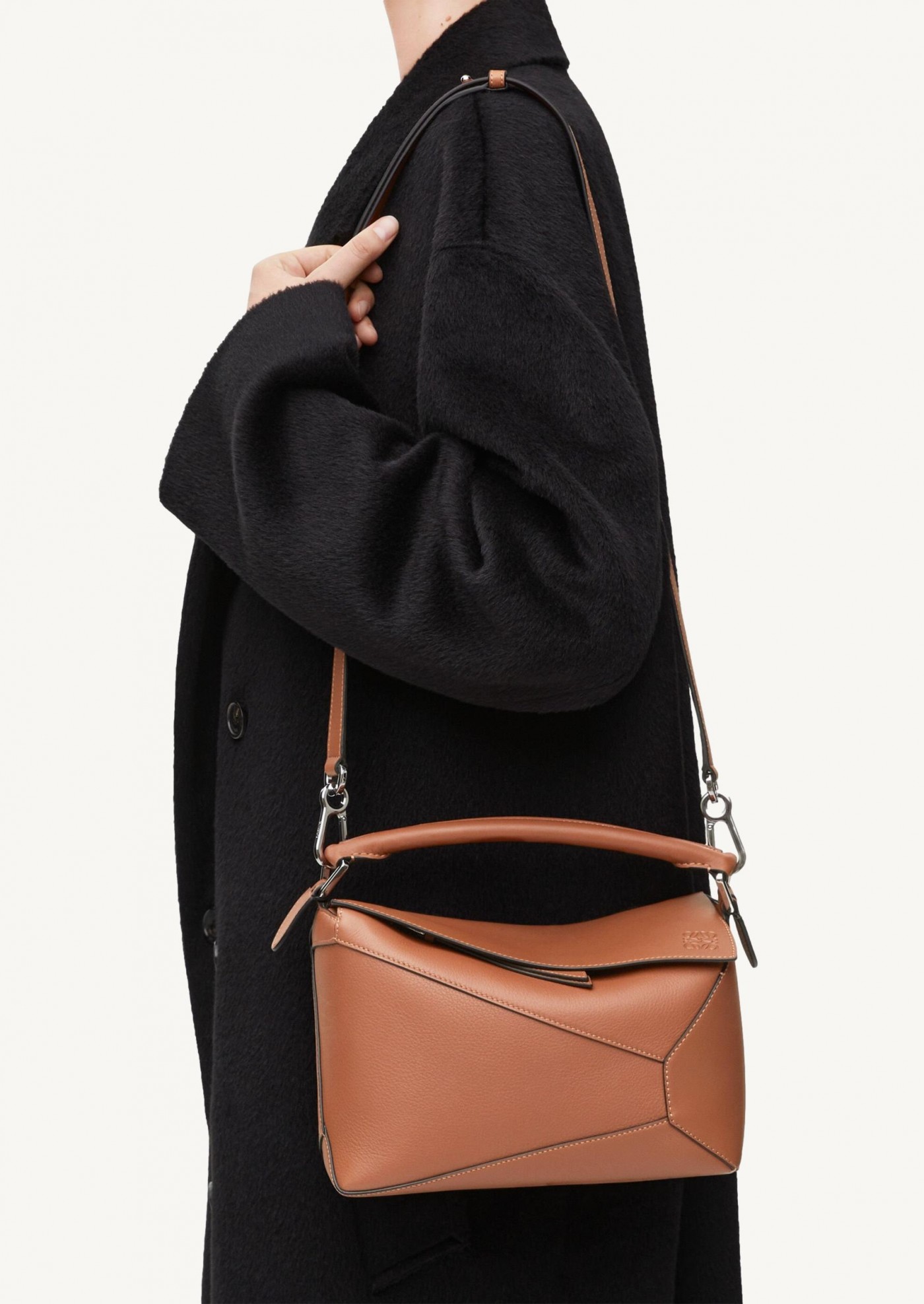 Small puzzle bag in tan calf leather Loewe