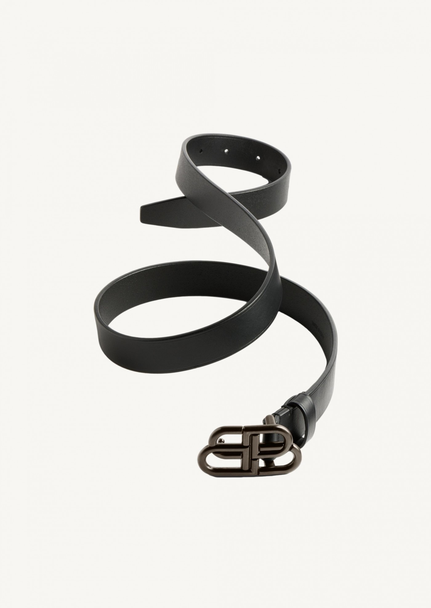 BB thin belt in black