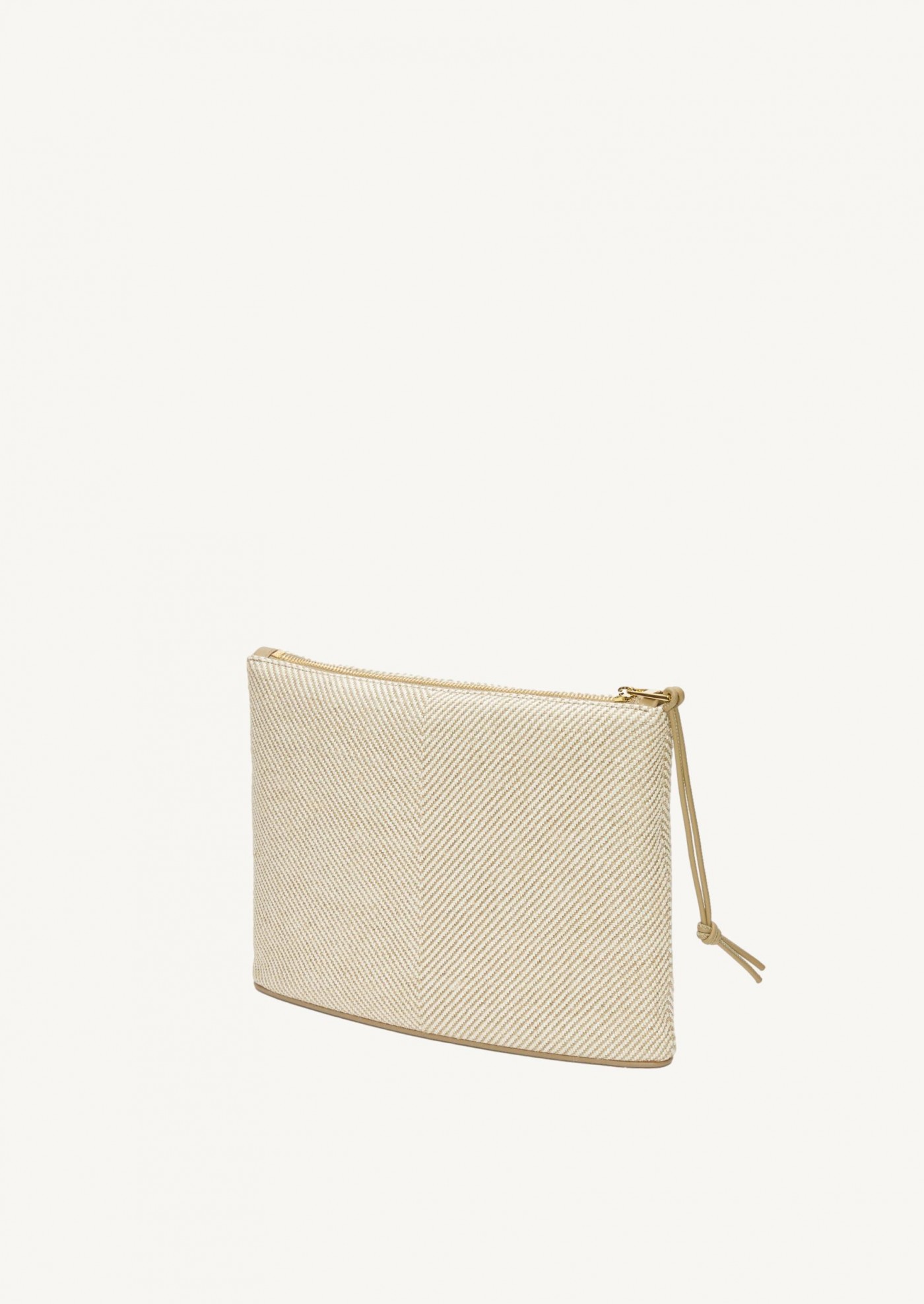 Oblong Pouch in LOEWE jacquard and ecru calf leather
