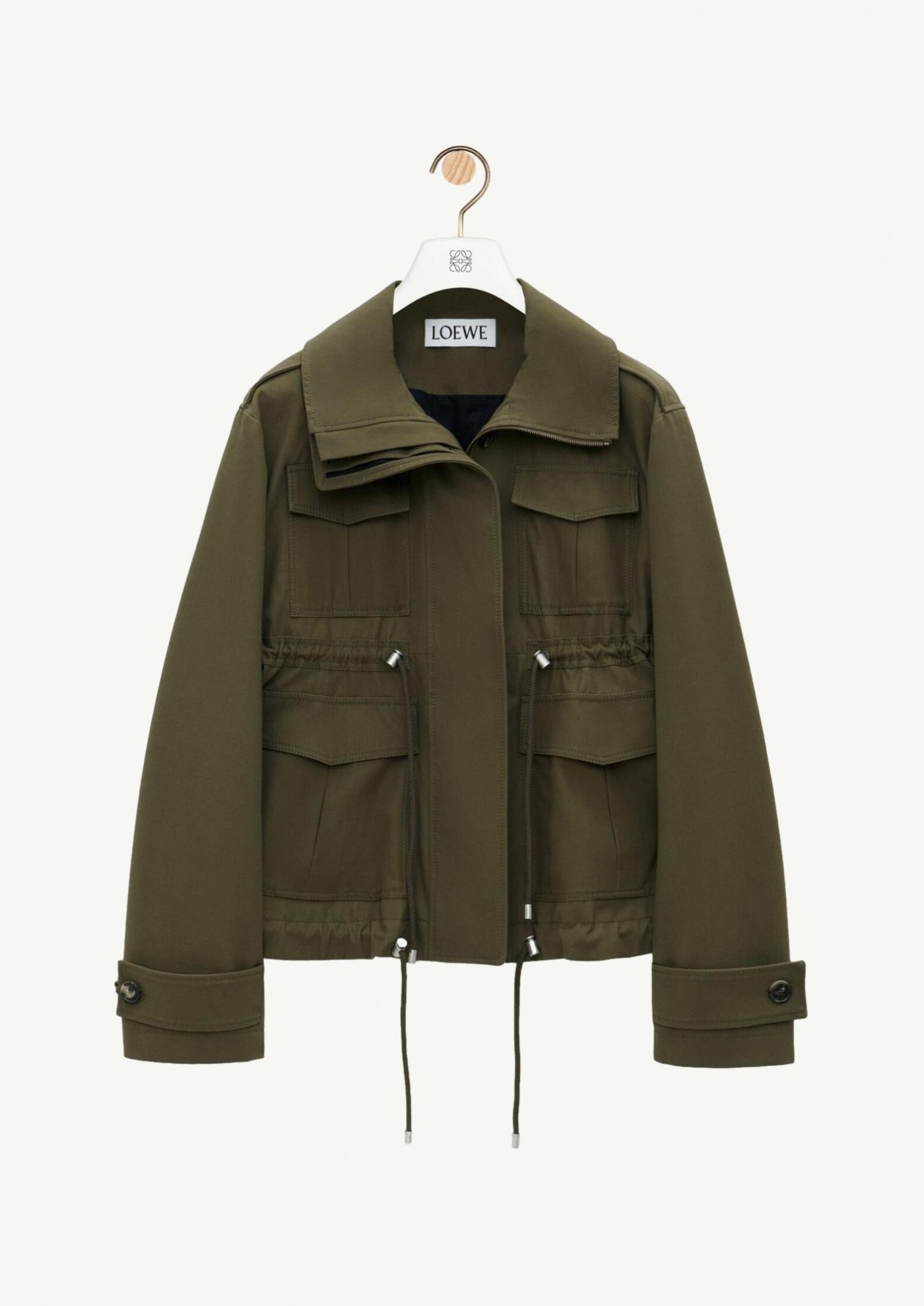 Tea dust glaze cotton parka