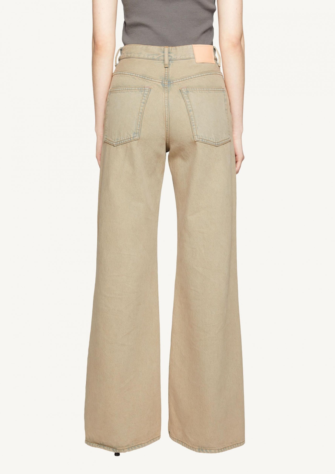 Relaxed fit jeans light sand