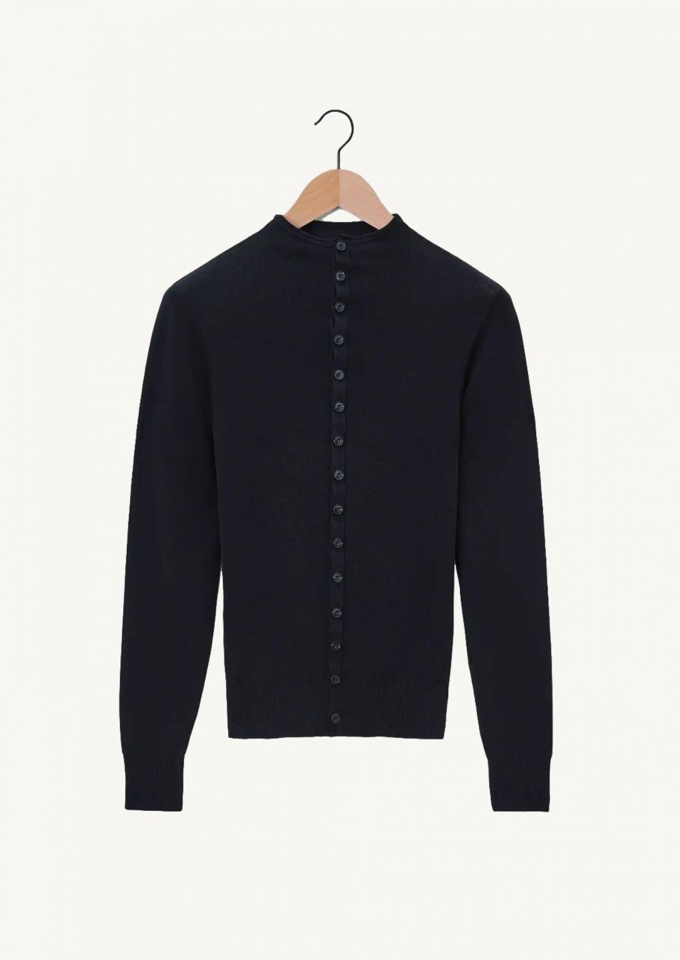 Fitted black cardigan best sale