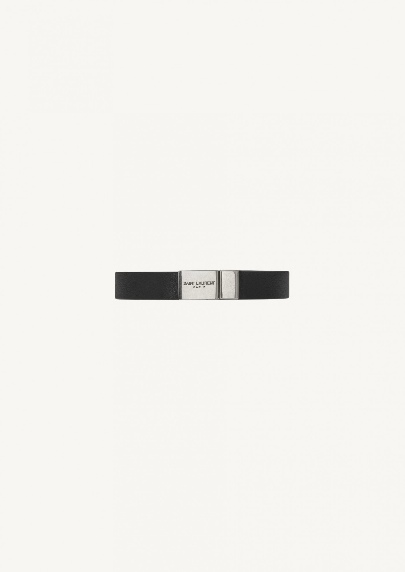 Bracelet cassandre en cuir noir