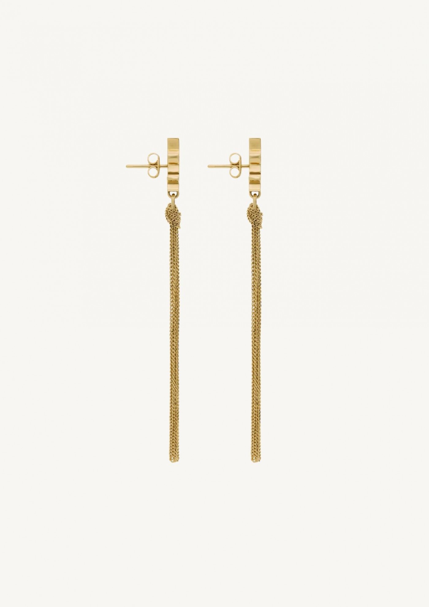 Cassandre metal pompom earrings