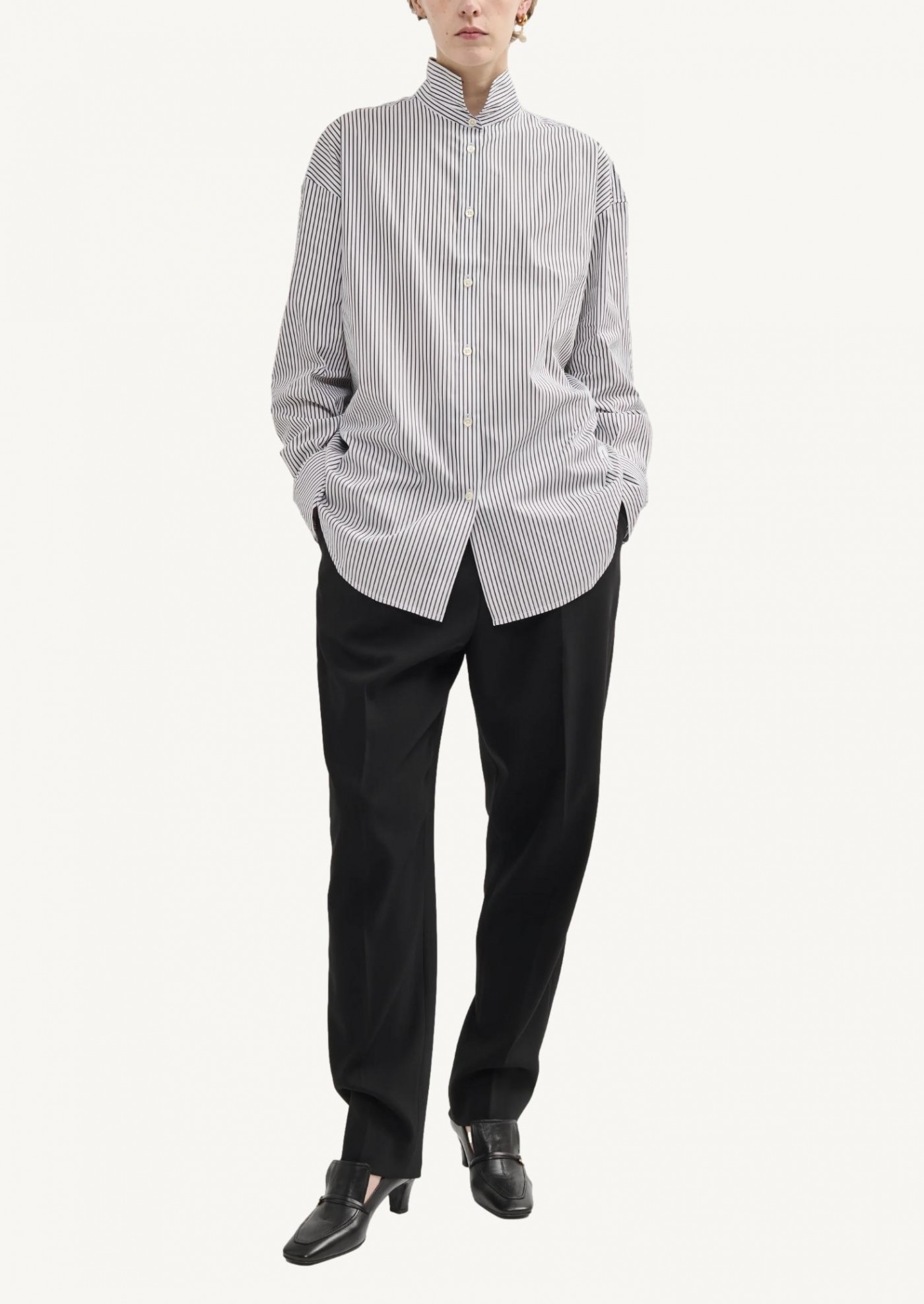 Stand-up collar shirt