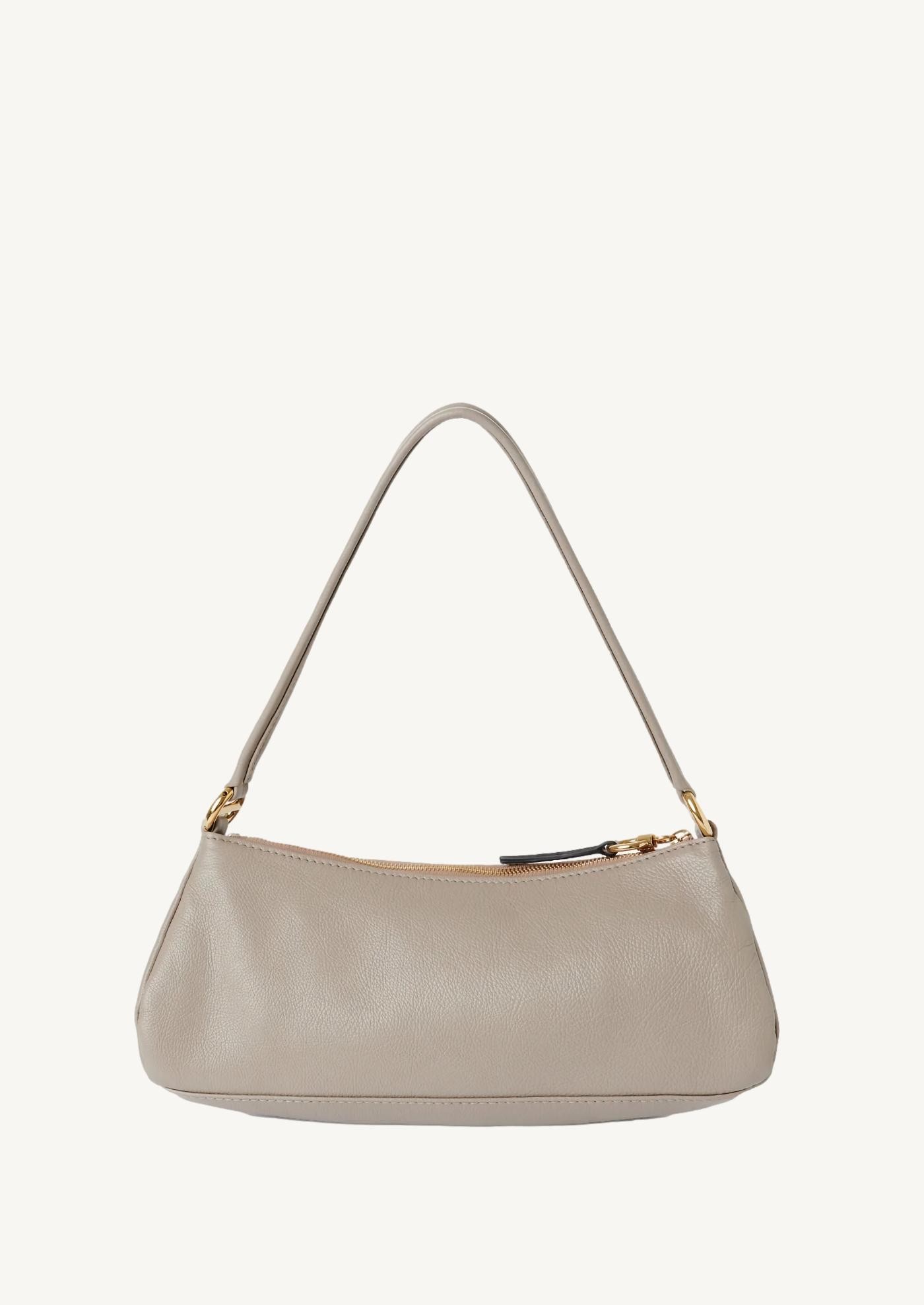 Sac porté épaule the 99 en cuir grainé grey motty