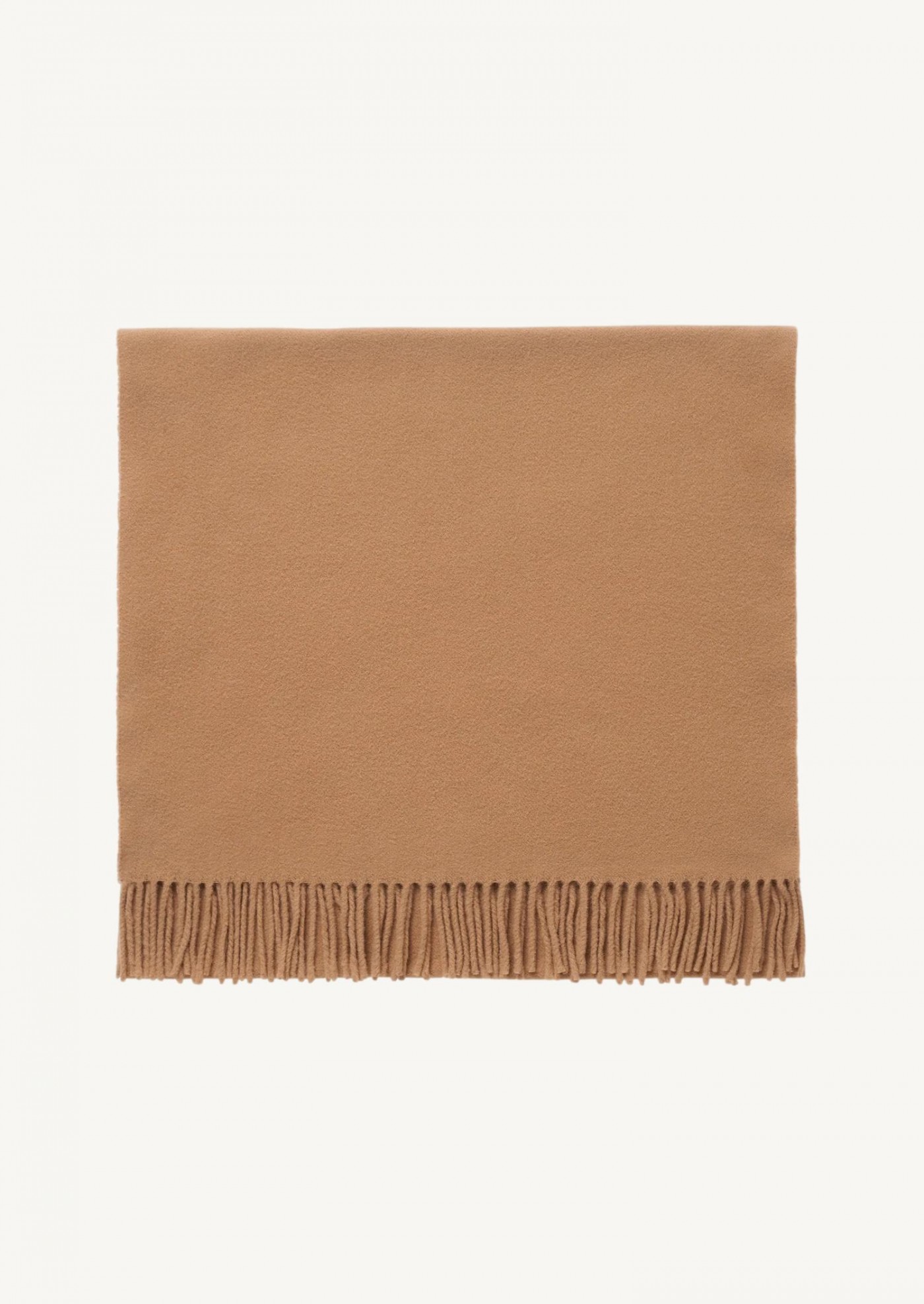 Classic wool scarf camel