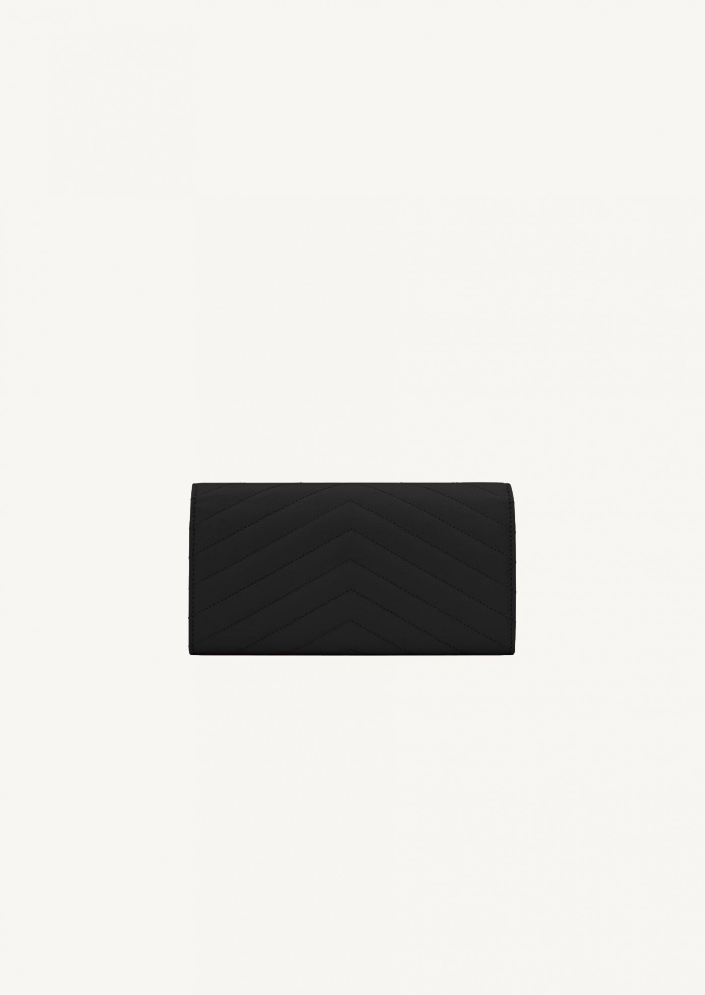 Cassandre large black powder grain leather wallet