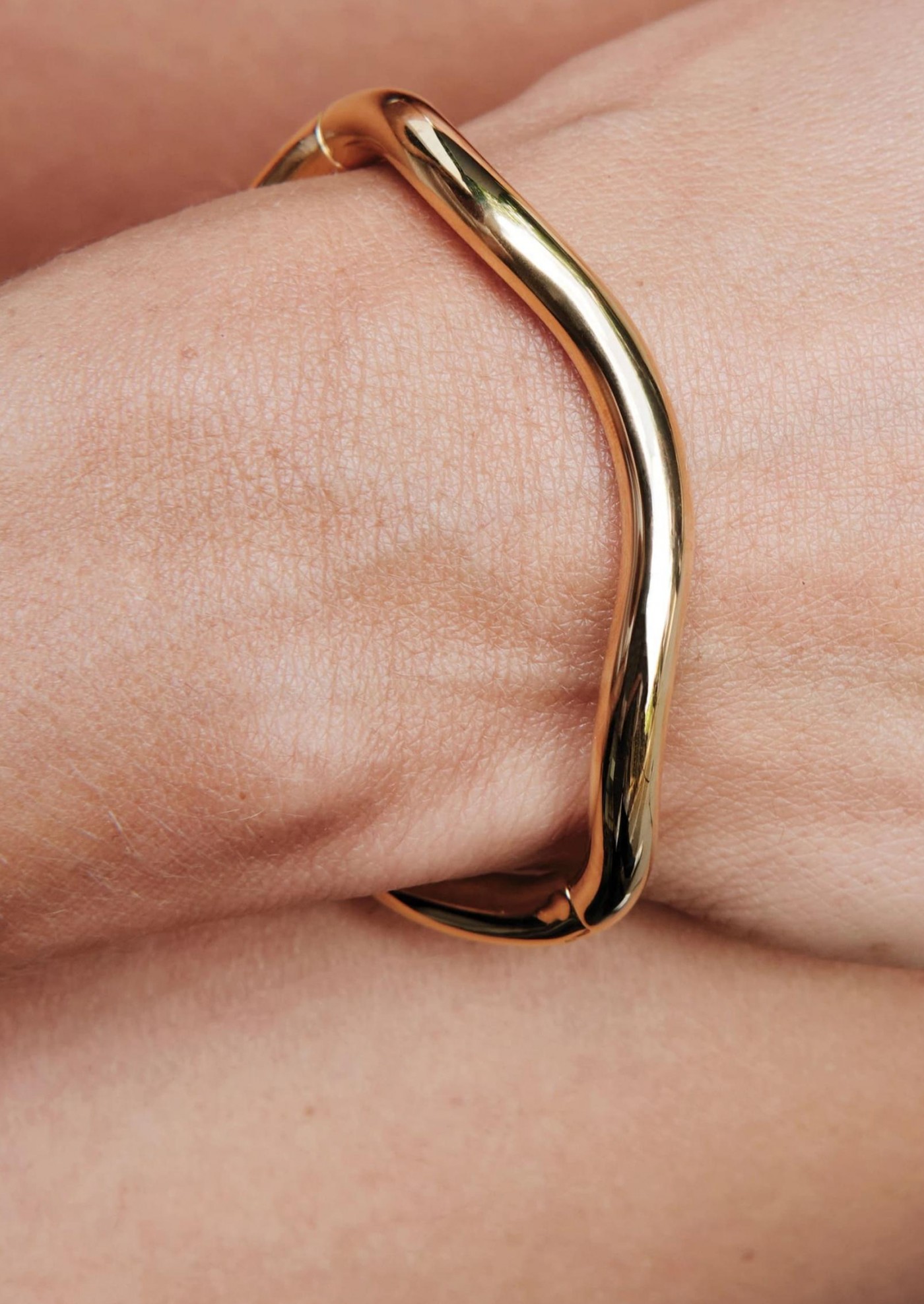 Wave bracelet in vermeil