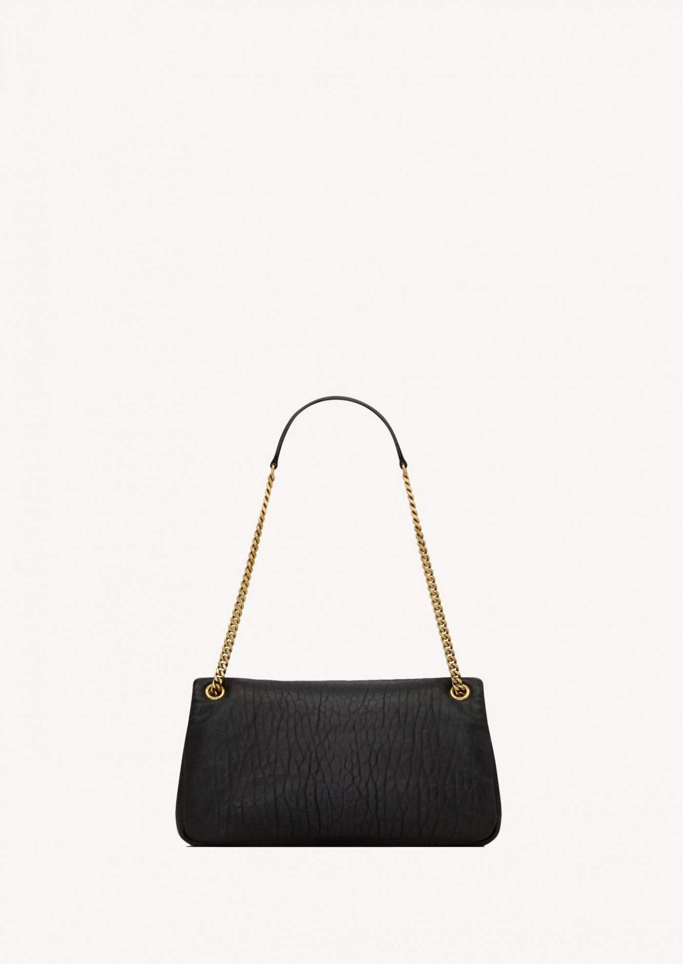 Calypso medium en cuir graine noir