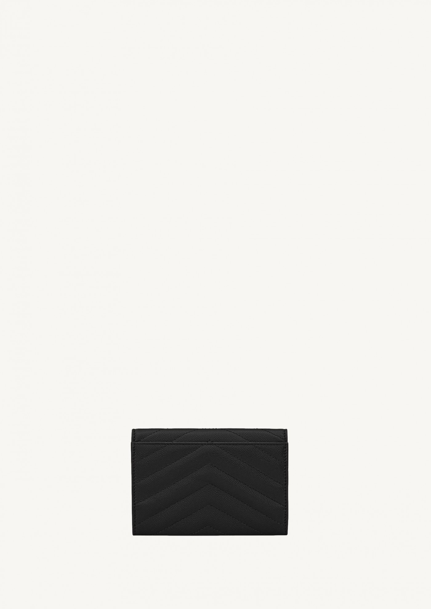 Cassandre wallet in black gold powder grain leather