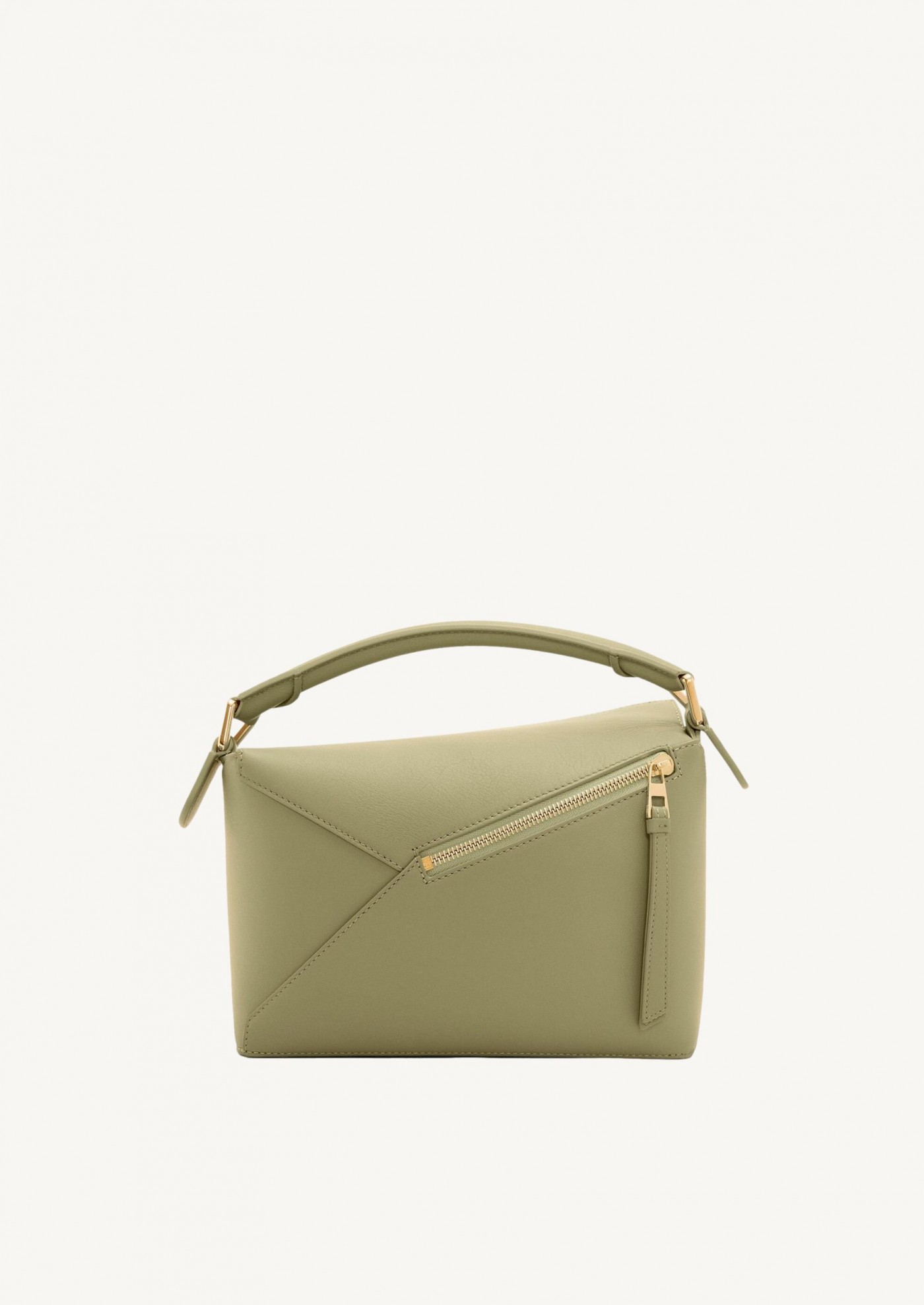 Puzzle small bag in classic green calf leather