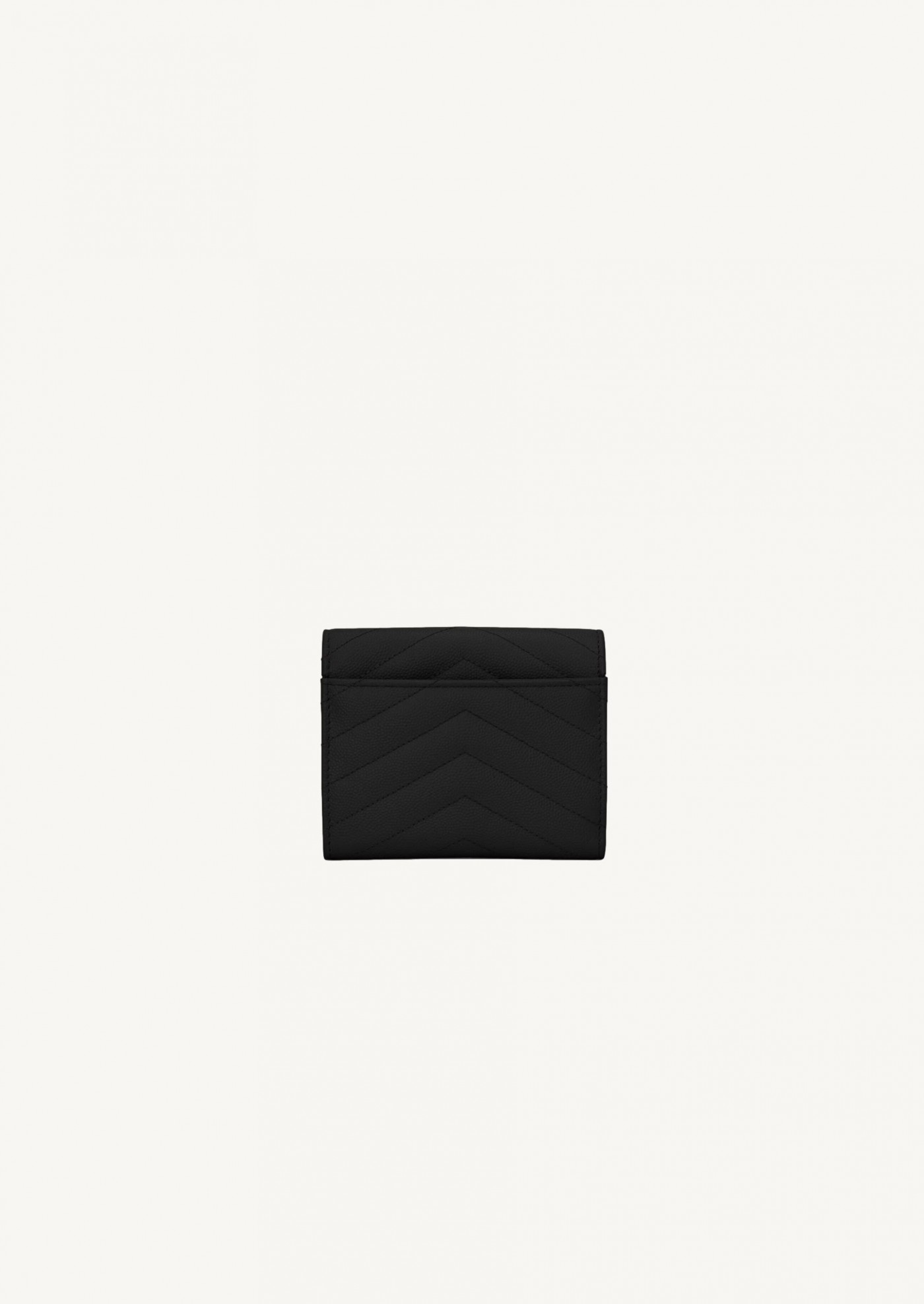 Cassandre compact wallet in powder grain leather