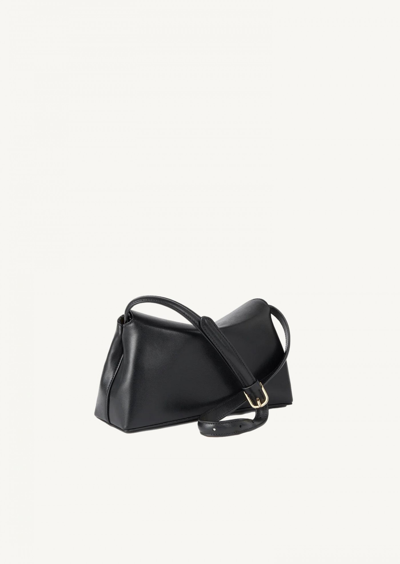 Pochette T-Lock en cuir noir