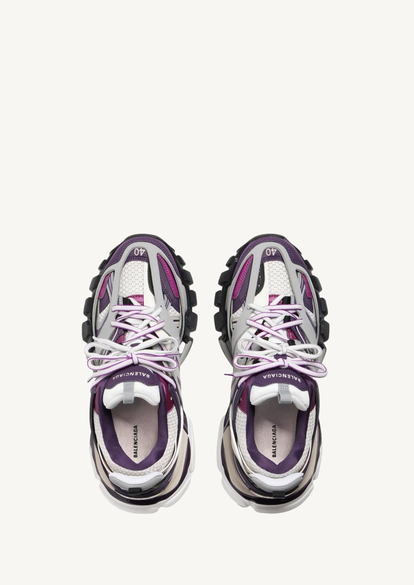 Women s track sneaker in gray purple Balenciaga