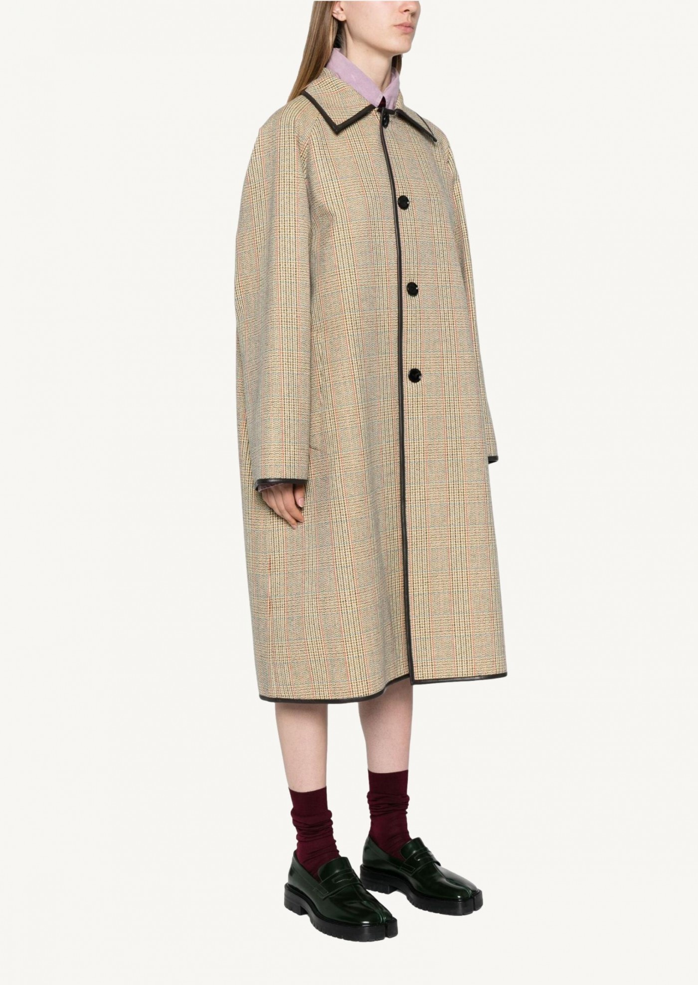 Beige Prince of Wales coat