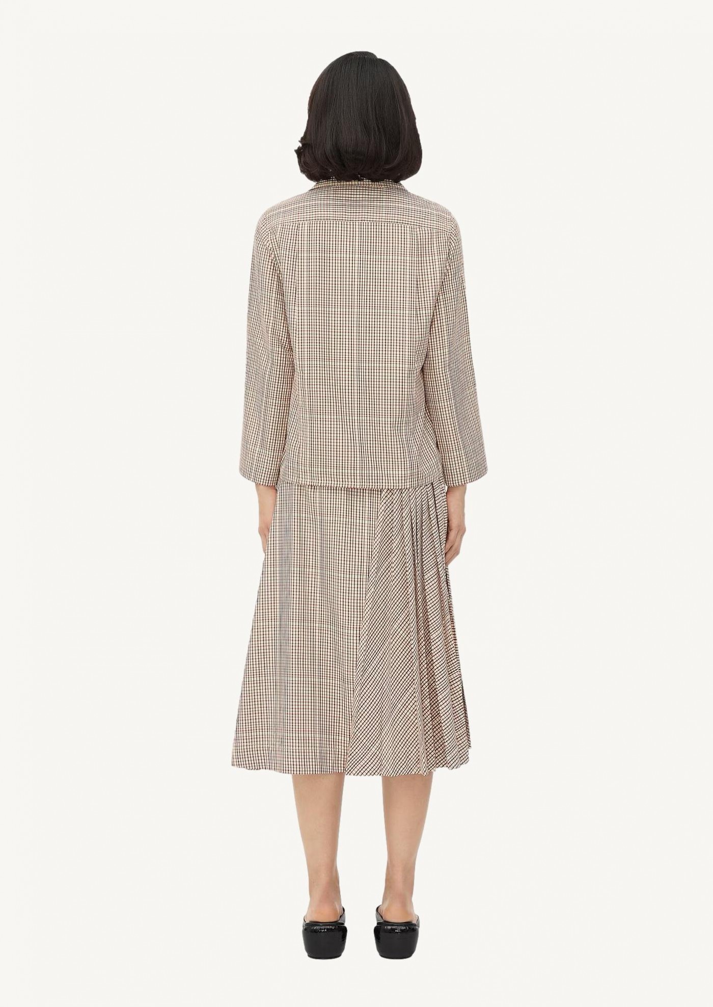 Chemise en viscose à carreaux