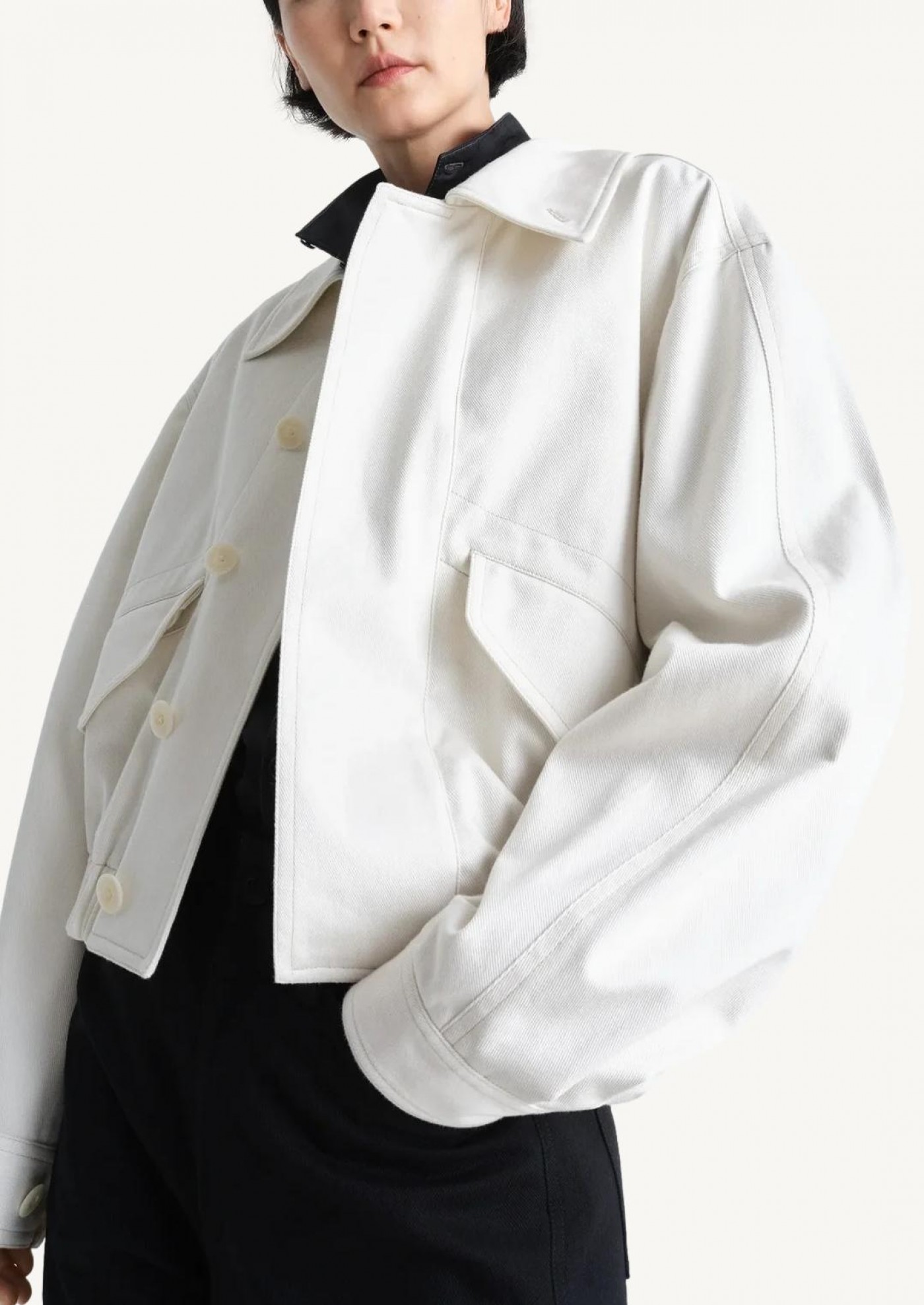 Blouson court blanc