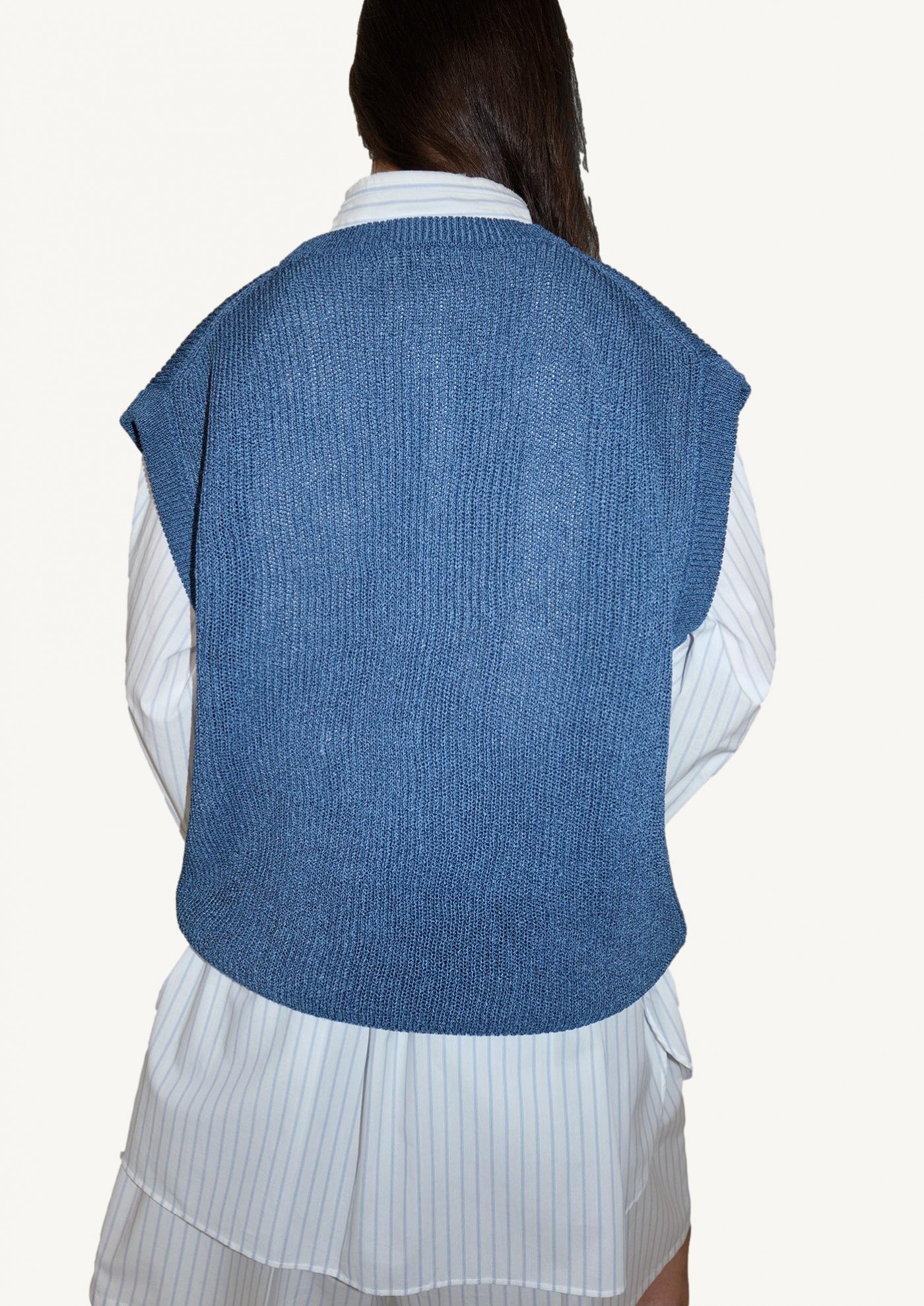 Blue washi paper vest