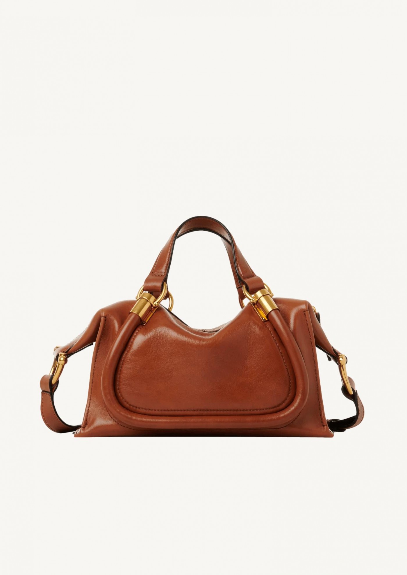 Petit sac paraty 24 cuir brillant marron