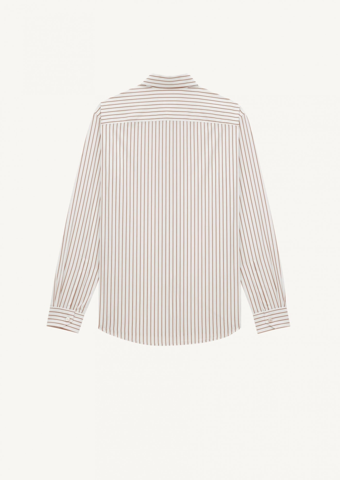 Cassandre shirt with caramel stripes