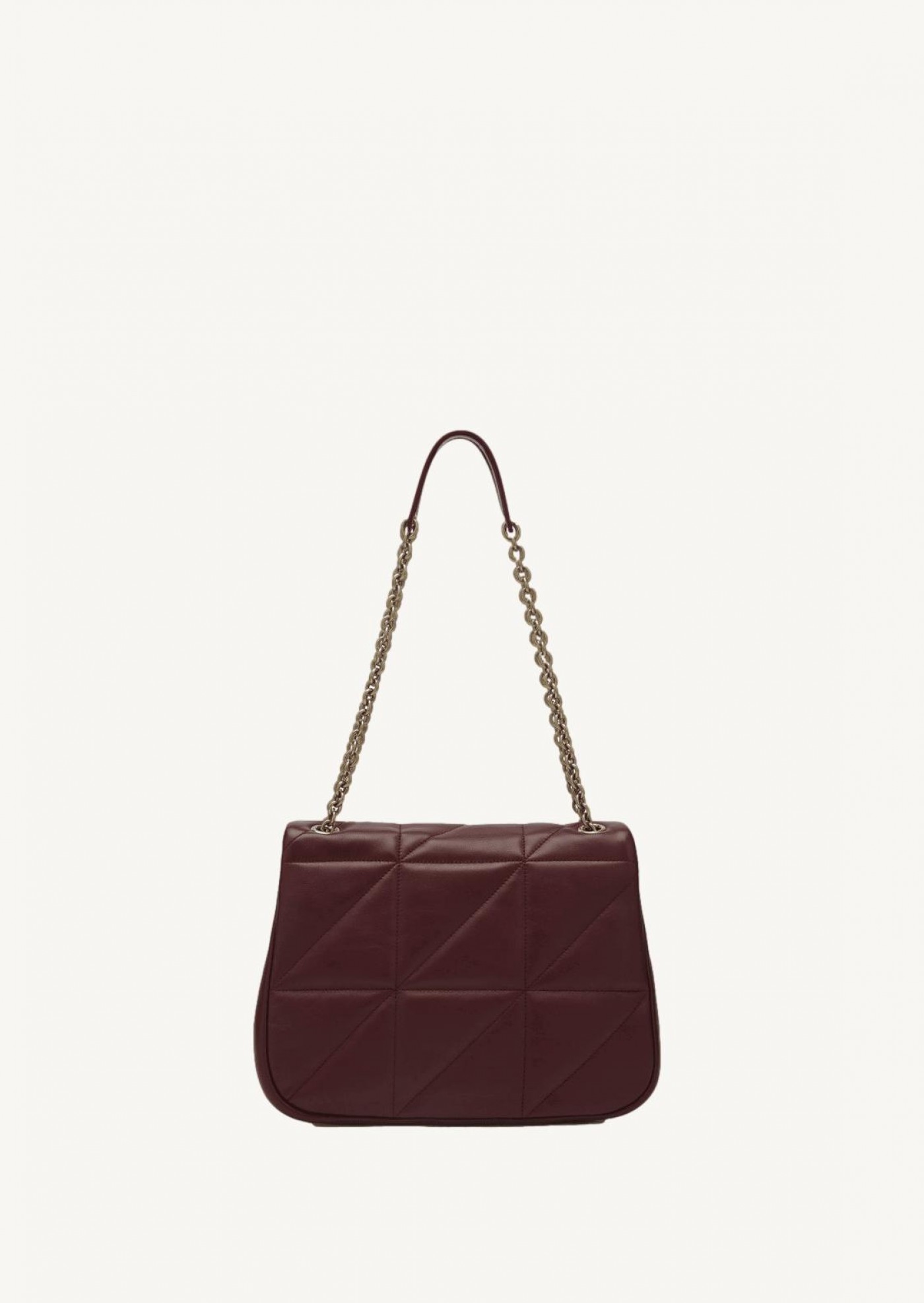 Jamie medium 4.3 cuir d'agneau bordeaux et or