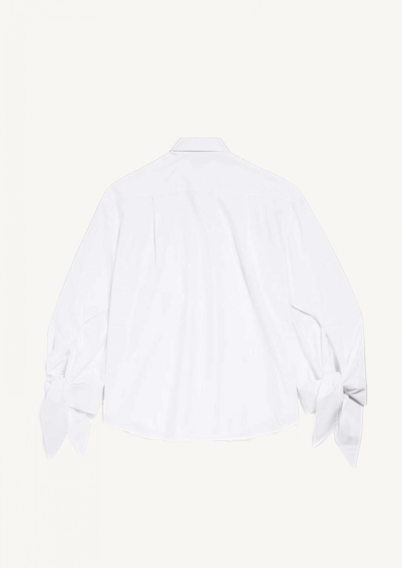 Blouse knotted blanche